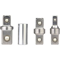 Socket Adapter Converter Reducer Set 1/2" 1/4" And 3/8" Square Drive Adapter External Square Internal Hexagonal Socket Adaptor