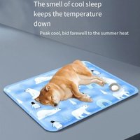 Ice Gel Pet Cooling Mat, Self Water Adding, Moisture-proof Cold Sleeping Pad for Small Large Dogs Cats Summer Indoor Use