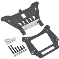 1/10 RC Carbon Fiber Front and Rear Shock Tower Mounts for Traxxas Slash 2WD Rustler VXL Bandit Accessory Parts