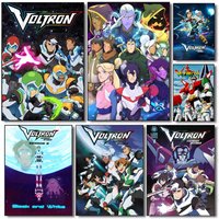 Anime V-Voltron L-Legendary Defender Poster Poster Painting Wall Art Mural for Living Room Home Decor and Gifts