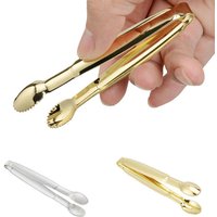 Coffee Sugar Clip Stainless Steel Anti-skid Tong Ice Palm Shape Food Cake Clamp Kitchen Gadgets Bar Buffet Golden Tools Tweezer