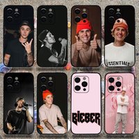 Fashion Justin Bieber Phone Case For Apple iPhone 15,14,13,12,11,Pro,X,XS,Max,XR,Plus,Mini Soft black shell
