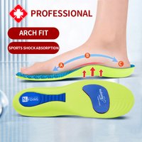 Orthopedic Insoles for Feet Sport Shock-absorbing Insole for Shoes Arch Support Plantar Fasciitis Templates Pads Men Women Sole image 4
