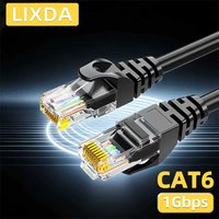 0.3m 1m 3m 5m Cat6 Ethernet Cable 1000Mbps Home Network Wiring Round RJ45 for Router PC Laptop PS5 Internet Patch Cord CAT 6