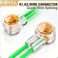 ROVLL K1 K2 Connector Crimp Terminal Rj45 Ethernet Cable Connector Waterproof Gel Filled Connection Telephone Line Terminal