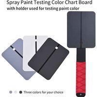 Magnetic Spray Paint Test Card Set Thin Iron Sheet Color Chart with Detachable Anti-Slip Handle Painting Sample Board for Car