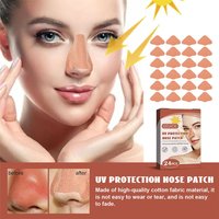 24pcs Sunscreen Nose Patch For Summer Outdoor Breathability Comfort Refreshing Uv Protection Nose Mask Skin Care Sun Protection