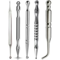 Acupuncture Pen Stainless Steel Acupressure Pen for Muscle Tension Pain Relief Trigger Point Massage Pen Manual Reflexology Tool
