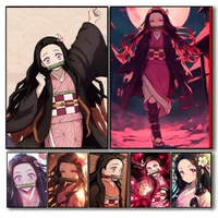 1PC anime Demon Slayer Kimetsu No Yaiba Kamado Nezuko Poster Paper Print Home Living Room Bedroom Entrance Bar Restaurant Cafe