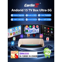 2026 Carlinkit Android 15 Wireless CarPlay Android Auto Ai Box Video Adapter 8+256GB GPS Support Youtube/Netflix TF/SD/SIM Card