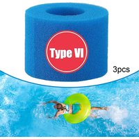 3Pcs Swimming Poo Filter Sponge Reusable Washable Foam for Type V1 Pools and above Ground Swimming Pools Equipment