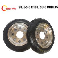 90/65-8 Front 130/50-8 Rear Wheel Tubeless Tyres Vacuum for Bike Z50 Z50J Buyang Electric Scooter Pocket