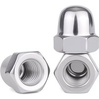 304 Stainless Steel Hexagon Hex Cap Nut Domed Nuts For Decrotive M8 M10 M12 M14 M16 M20 Fine Thread Nuts Pitch 1.0/1.25/1.5mm
