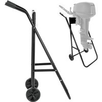 Folding Steel Pipe Outboard Boat Motor Engine Cart Marine Stand Propeller Portable Rack