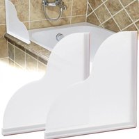2pcs Upgraded silicone base with removable acrylic baffle Double waterproof barrier Shower Corner Bathtub Water Retainer