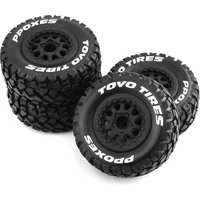 4pcs 108mm 1/10 Short Course Truck Tire Wheel Tyre 12mm Hex For Traxxas Slash Arrma Senton HuanQi 727 Vkar 10sc HPI HSP RC Car