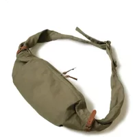 Kapital Japan Casual Style Shoulder Bag Army Green Sun Tide Canvas Single Diagonal Span Cow Leather Vagrant