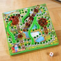 "3D Snakes and Ladders Board Game Kids Educational Toys Parent-child Interactive Desktop Chess Family Party Puzzle Game for Kids