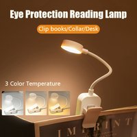 Mini Portable LED Book Light Eye Protection Reading Lamp Flexible Adjustable Direction Battery Learning Desk Lamp Bedroom Light