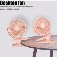 Portable Clip Fan Speed Quiet USB Mini Cooling Desk Fan Rotate Portable Electric fan Clip Fans for Strollers Air Cooler