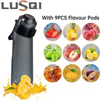 LUSQI 650ML Air Flavored Water Bottle With 9 Flavor Pods Fashion Gifts For Camping Sports Activities