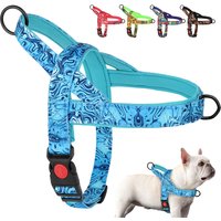 Nylon Dog Harness No Pull Strong Dog Harnesses Adjustable Pet Walking Training Vest For Small Medium Large Dogs Pitbull Bulldog