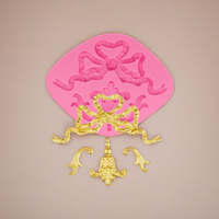 Cute Bow Silicone Mold for Cake Decorating Chocolate Gummy Candy Polymer Clay Cupcake Baking Supplies