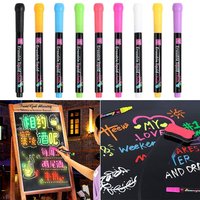 Multi-Color Led Board Writing Glass Window Painting Liquid Chalk Pen Highlighters Whiteboard Pen Art Marker Pen