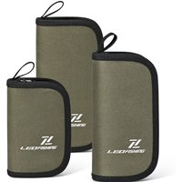 Spoon Spinner Fly Fishing Lures Bag Baits Storage Carrying Case Lure Storage Wallet With Zipper Nylon Green Cloth Tackle Bag
