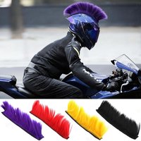 Synthetic Creative Personality Motorcycle Electric Helmet Decoration Mohawk Wig Motorbike Helmet Accessories Cosplay Styling