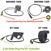 AliExpress GUSTAVO Ebike Throttle Waterproof Connector Finger Thumb Throttle For Bafang Controller / KT Controller