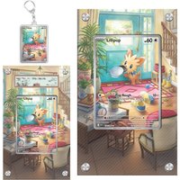 Art Display for Pokemon Lillipup Card PTCG Keychain Anime Game Collectibles Anime Merchandise Acrylic Protective Case Toys Gift