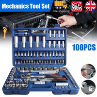 AliExpress NONE 108PCS 1/2 Inch Drive Socket Ratchet Wrench Set Screwdriver Tool Complete Car Repair Kit for Auto and Bicycle Maintenance Tools