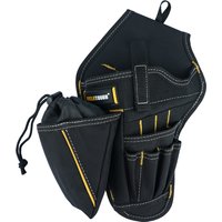 Étui de forage étui de pilote d'impact avec pochette d'embout étui d'impact robuste pour ceinture à outils