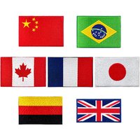 National Flag Embroidery Patches for Jackets Hats Bags Sewing Iron on Patch DIY Clothing Decor Sticker Repair Applique Backpack