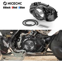 NICECNC For Yamaha Banshee 350 ATV Clutch Cover Aluminum Alloy For YFZ350 1987-2006 Transparent Window Replaces 2GU-15421-00-00