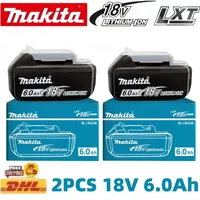 6Ah 100% Original Makita 18V Akku BL1850B BL1840B BL1850B BL1860B Wiederaufladbarer Lithium-Ionen-Akku für Makita 18V Elektrowerkzeuge Akku-Ersatz.
