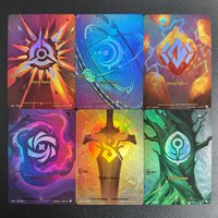 Proxy Riftbound League of Legends Trading Card Game Origins OGN Chaos Fury Calm Mind Body Order Rune Collection Card