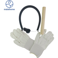 Malathorne Table Tennis Rubber Cutter Bow Knife Set for Assembling Blade and Rubber Sheets, including Roller and Gloves