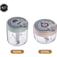400ML 3/2 Blades Multifunction Manual Garlic Mincer Vegetables Cutter Hand Shake Beating Garlic Chopper Masher Kitchen Gadgets