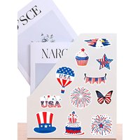 50Pcs Independence Day Flag Faith Sticker Decals Luggage Travel Backpack Skateboard Phone Laptop USA Election Sticker