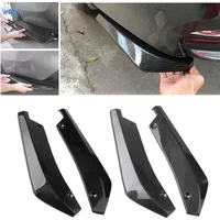 Car Front Rear Bumper Strip Lip Spoiler Diffuser Splitter Scratch Protector Carbon Fiber Winglets Side Skirt Extension Universal