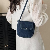 Denim Crossbody Purse for Women Stylish Shoulder Handbag Vintage Design for Everyday School Office