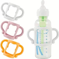 Easy Grip Handle, Can Accommodate Most Bottles - BPA-free Soft Silicone ,Silicone Bottle Handle For Narrow Baby Bottles