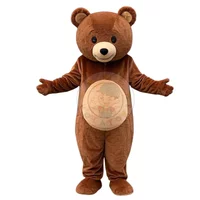 Brown Bear Mascot Costumes Adult Cartoon Character Outfit Attractive Suit Birthday Gift for Carnival Party Events