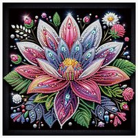 DIY Brilliant flowers Special Shape Diamond Kit for Beginner and adult,Diamond Art Painting Kits for Home Wall Decoration Gift