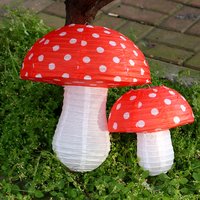 Hanging Lamp Large Mushroom Shaped Paper Lanterns for Baby Shower Wedding Birthday Party Decor Jungle Theme Gift