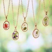 Stainless Steel Eternal Flower Pendant Necklace For Women Irregular Geometric Clavicle Chain Wedding Party Jewelry Gift 2025 New