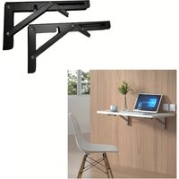 2Pcs Folding Storage Rack Adjustable Angle 90° Decor Table Industrial Wall Mount Bracket No.8 Home Furniture Hardware