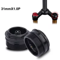 MTB Bike Front Fork Valve Nut Bicycle Air Fork Cap Assembly Thread 28.8xP1.0mm Aluminum Alloy Valve Core Bicycle Parts